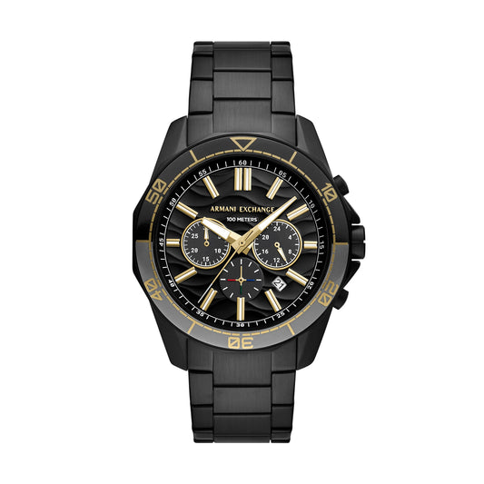 Armani Exchange Spencer Black Stainless Steel Men's Watch