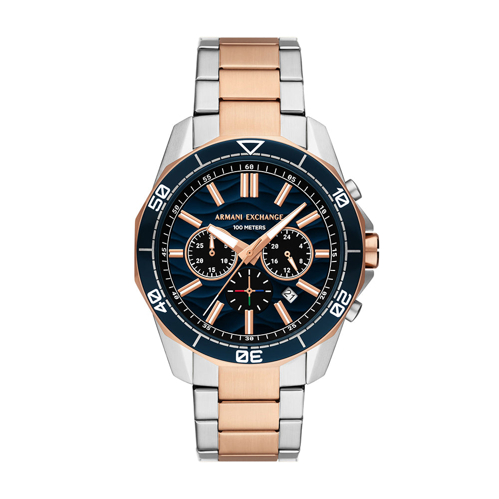 Armani Exchange Chronograph Two-Tone Stainless Steel Watch