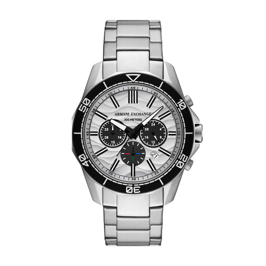 Armani Exchange Spencer Chronograph Quartz Silver Dial Men's Watch