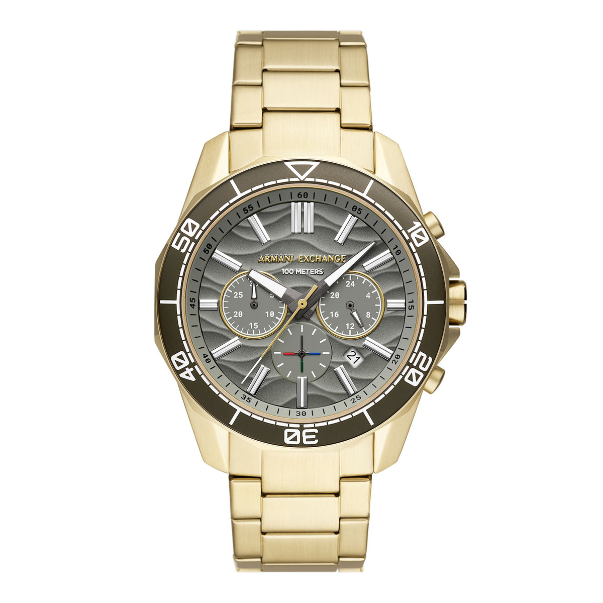 Armani Exchange Men's Chronograph Gold-Tone Stainless Steel Watch