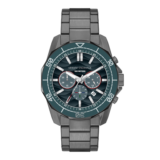 Armani Exchange Men's Chronograph Gunmetal Stainless Steel Watch