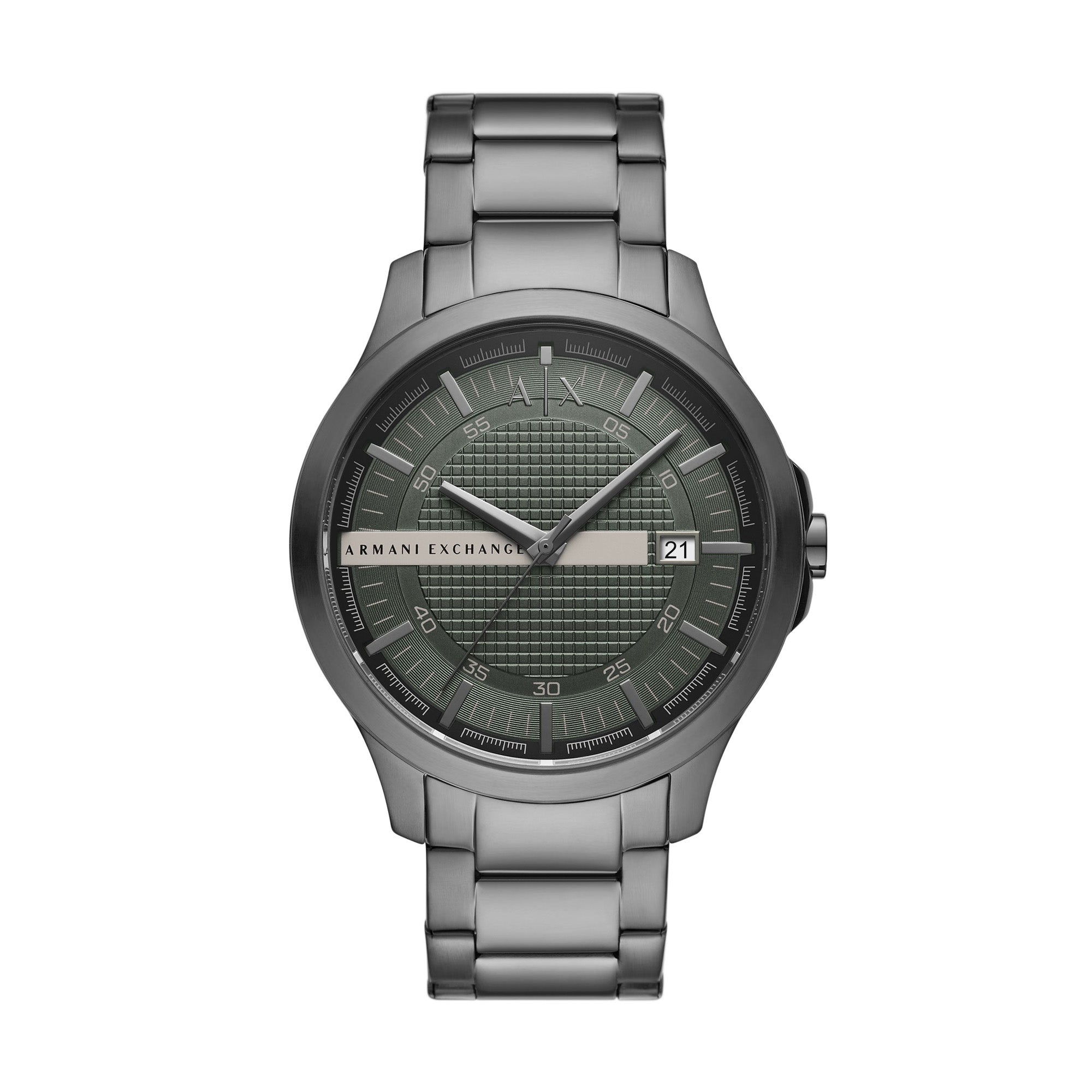 Armani Exchange Gunmetal Stainless Steel Men s Watch The Watch House