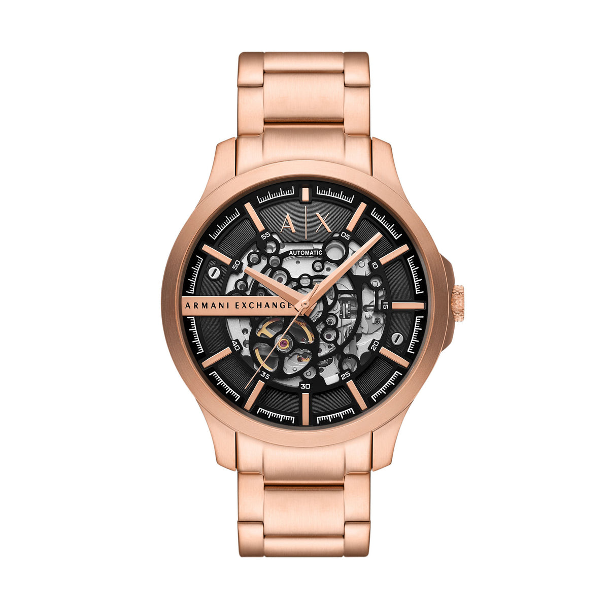 Armani Exchange Hampton Rose Gold Stainless Steel Men's Watch