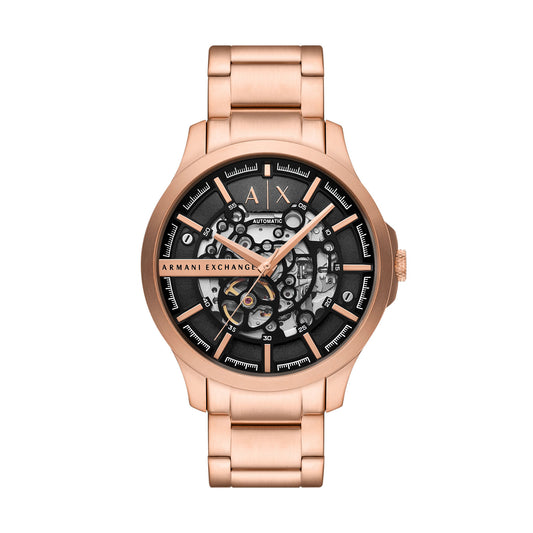 Armani Exchange Hampton Rose Gold Stainless Steel Men's Watch