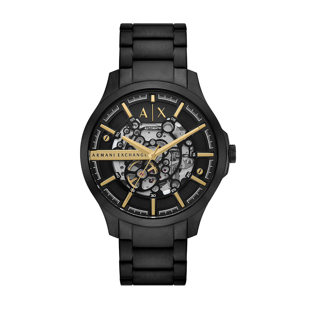 Armani Exchange Automatic Black Stainless Steel Watch