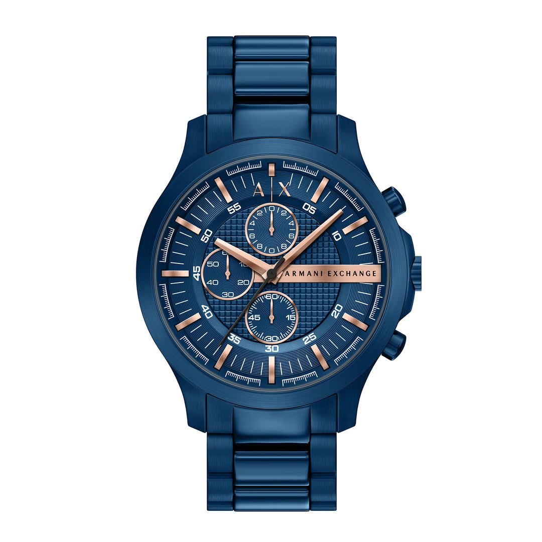 Armani Exchange Men's Chronograph Blue Stainless Steel Watch