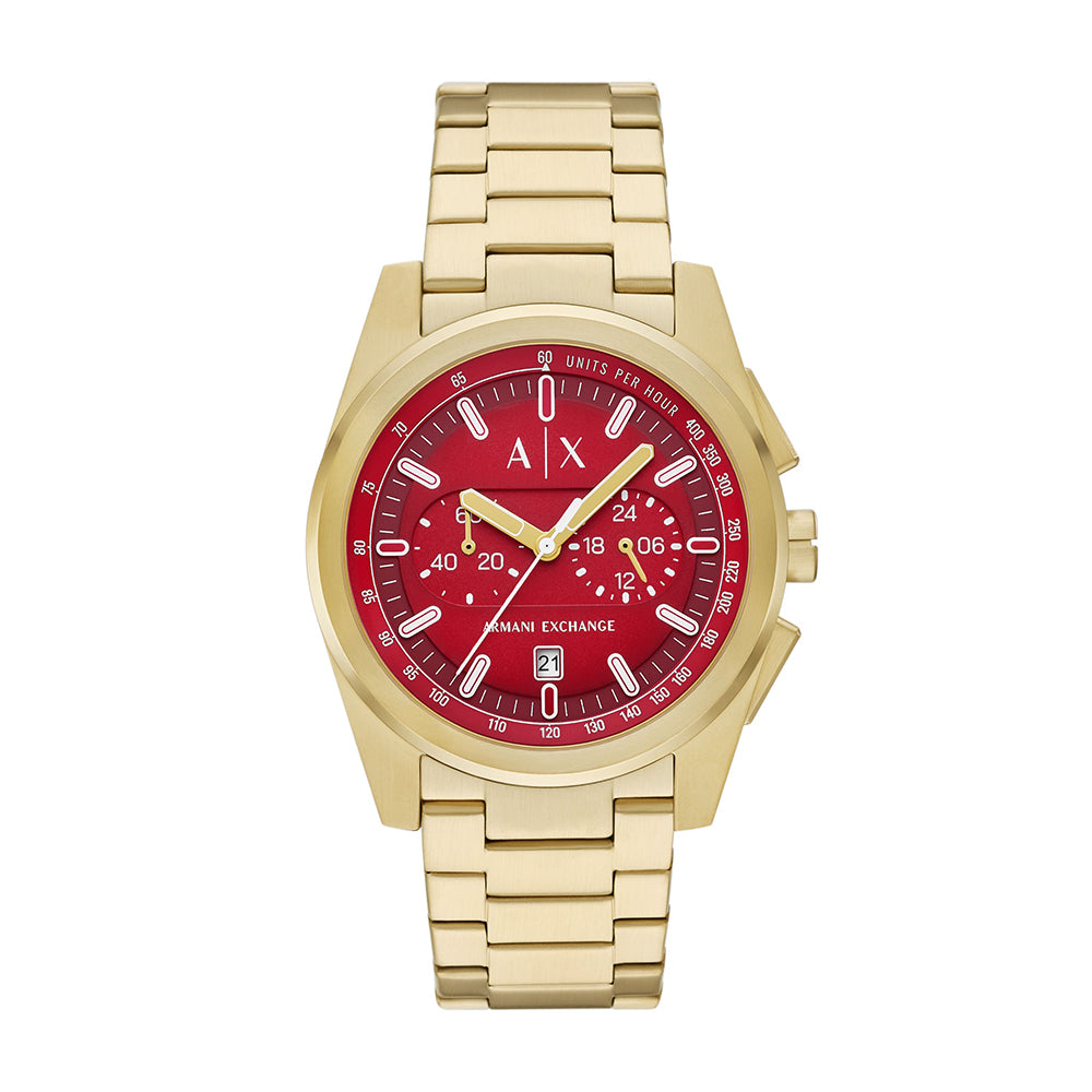 Armani Exchange Chronograph Gold-Tone Stainless Steel Watch - AX2863