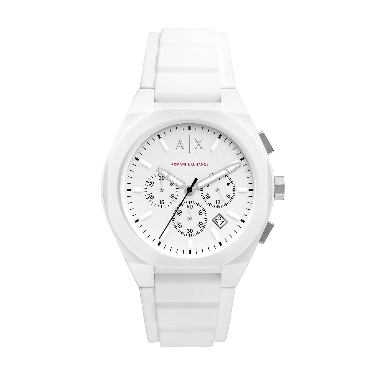 Shop Armani Exchange Rafael White Nylon Men's Watch - The Watch House UAE
