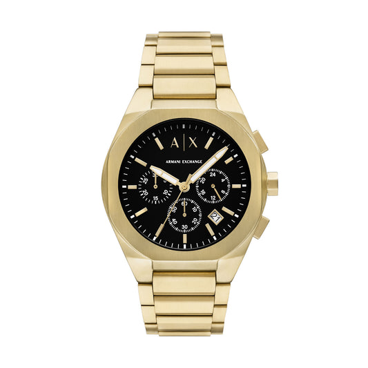 Armani Exchange Gold Stainless Steel Men's Watch