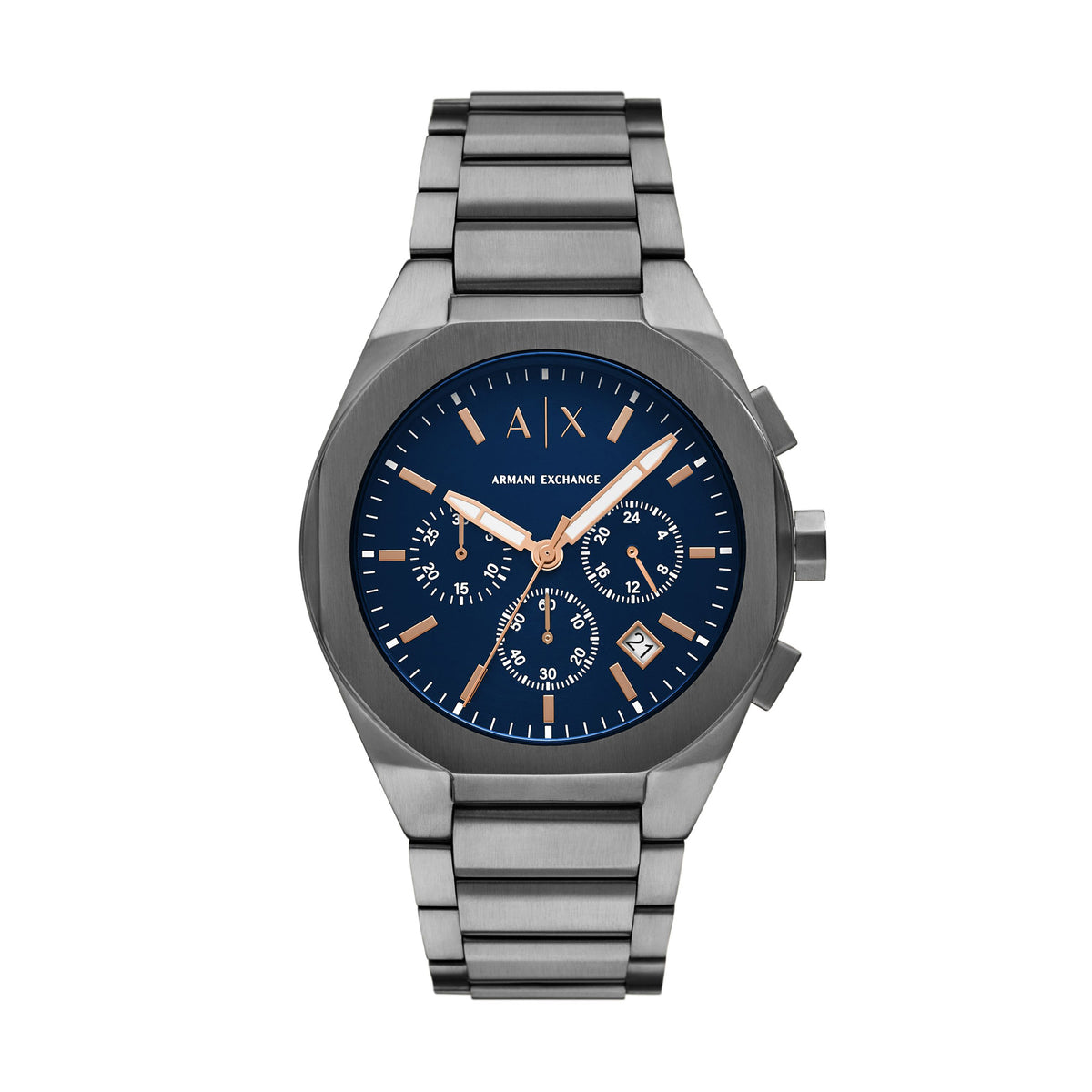 Armani Exchange Gunmetal Stainless Steel Men's Watch