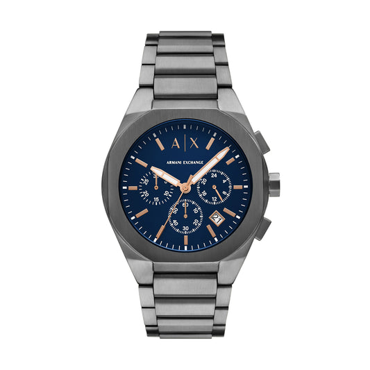 Armani Exchange Gunmetal Stainless Steel Men's Watch