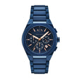 Armani Exchange Men's Sync Chronograph Blue Stainless Steel Watch