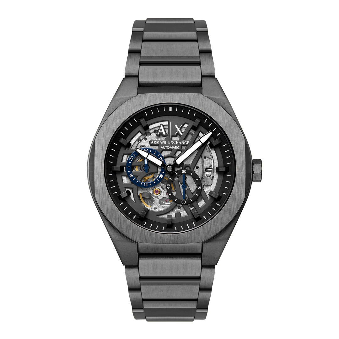 Armani Exchange Men's Sync Automatic Gunmetal Stainless Steel Watch