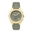 Armani Exchange Men's Sync Chronograph Green Silicone Watch