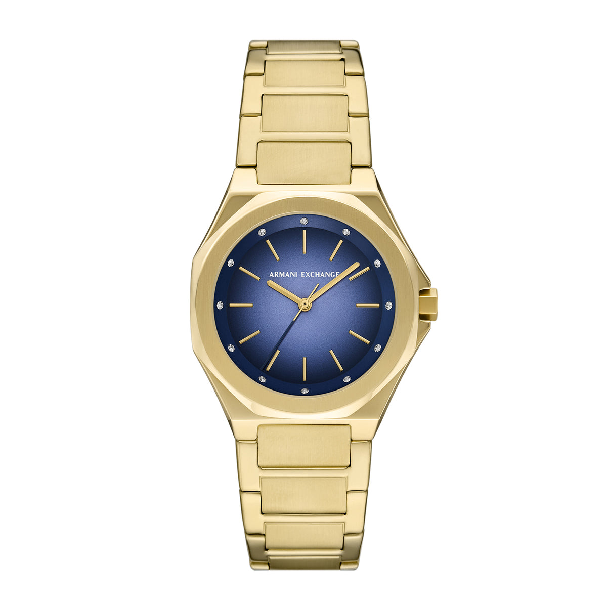 Armani Exchange Women's Three-Hand Gold-Tone Stainless Steel Watch
