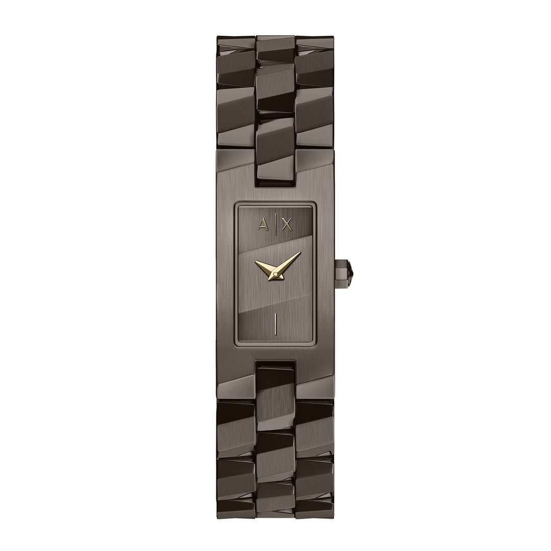 Armani Exchange Women's Two-Hand Brown Stainless Steel Watch