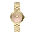 Armani Exchange Women's Two-Hand Gold-Tone Stainless Steel Watch