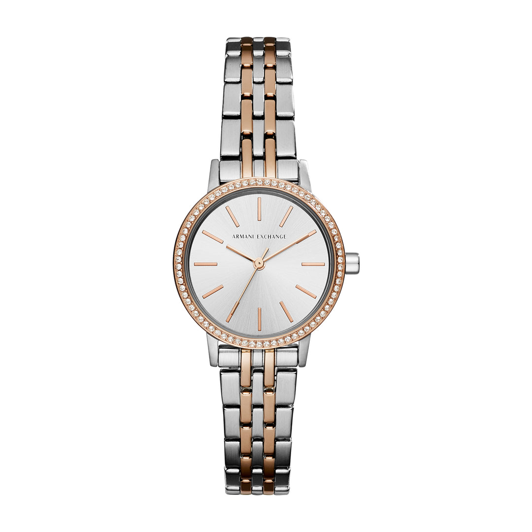Armani Exchange Women's Lola Three Hand  Two-Tone Stainless Steel Watch