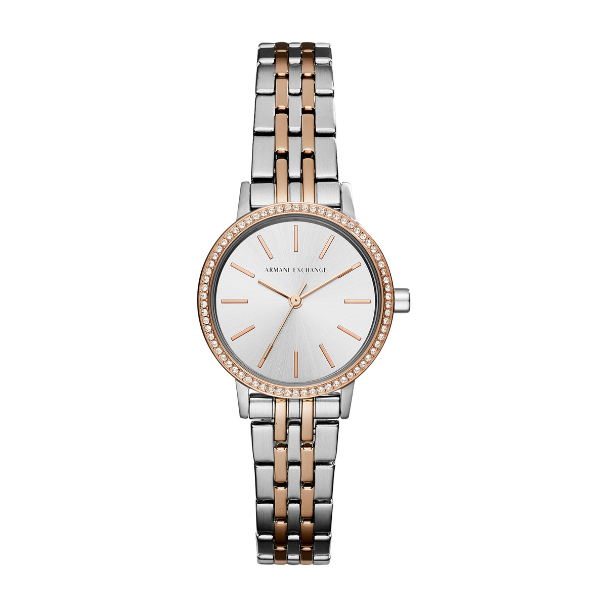 Armani Exchange Women's Lola Three Hand  Two-Tone Stainless Steel Watch