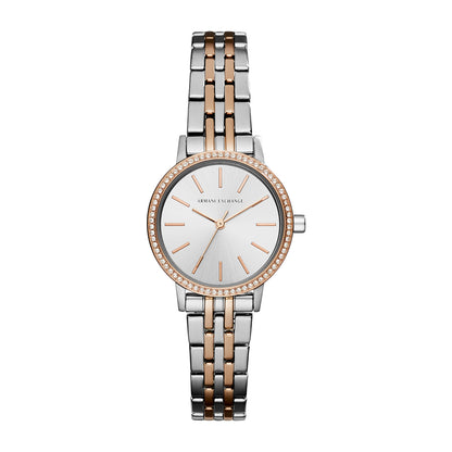 Armani Exchange Women's Lola Three Hand  Two-Tone Stainless Steel Watch - AX5542