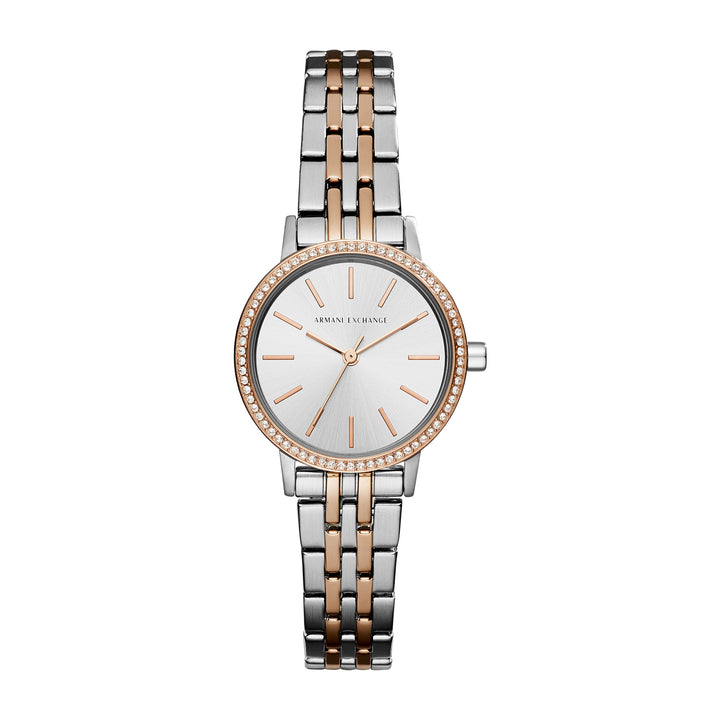 Armani Exchange Women's Lola Three Hand  Two-Tone Stainless Steel Watch