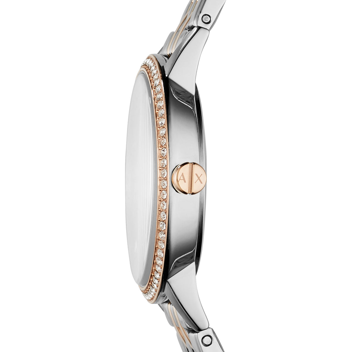 Armani Exchange Women's Lola Three Hand  Two-Tone Stainless Steel Watch - AX5542