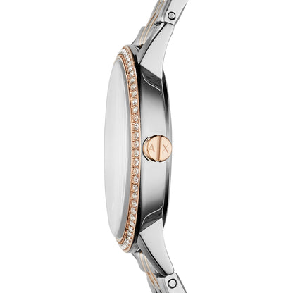Armani Exchange Women's Lola Three Hand  Two-Tone Stainless Steel Watch - AX5542