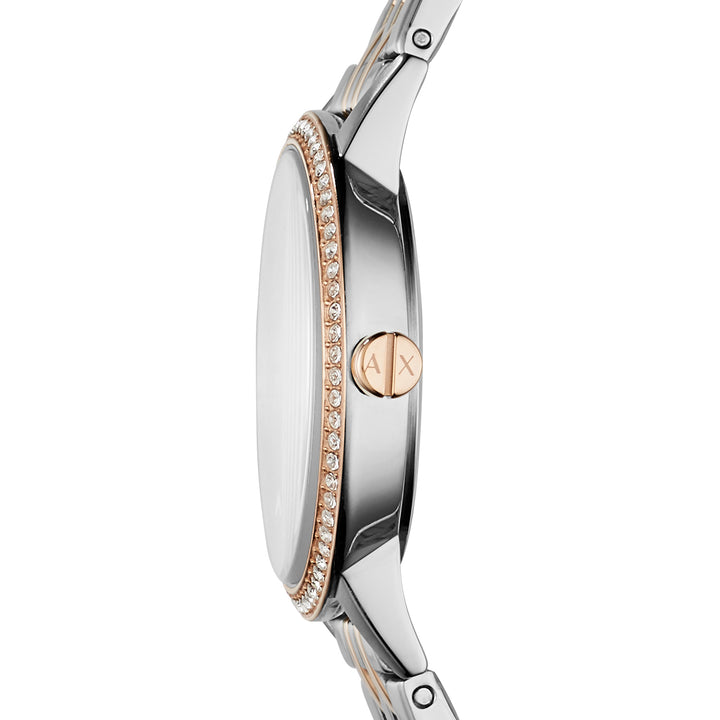 Armani Exchange Women's Lola Three Hand  Two-Tone Stainless Steel Watch