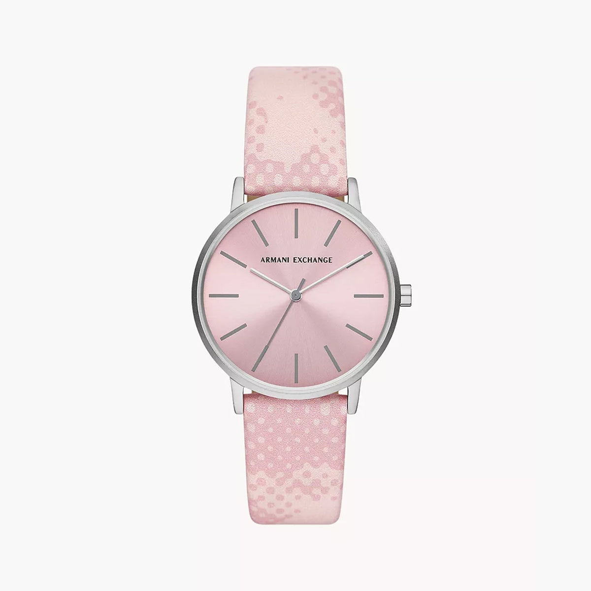 Armani Exchange Lola Women's Pink Leather Watch