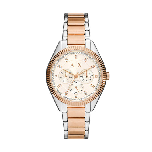Armani Exchange Lady Giacomo 2-Tone Stainless Steel Women's Watch