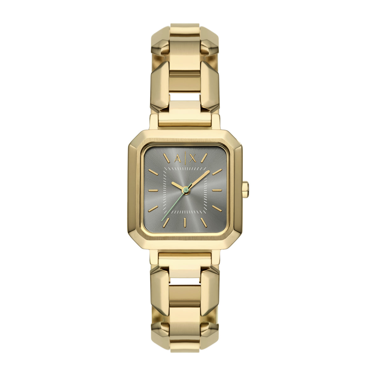 Armani Exchange Women's Three-Hand  Gold-Tone Stainless Steel Watch