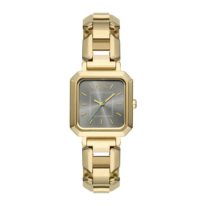 Armani Exchange Women's Three-Hand  Gold-Tone Stainless Steel Watch - AX5726