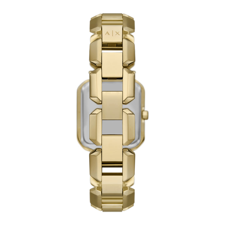 Armani Exchange Women's Three-Hand  Gold-Tone Stainless Steel Watch