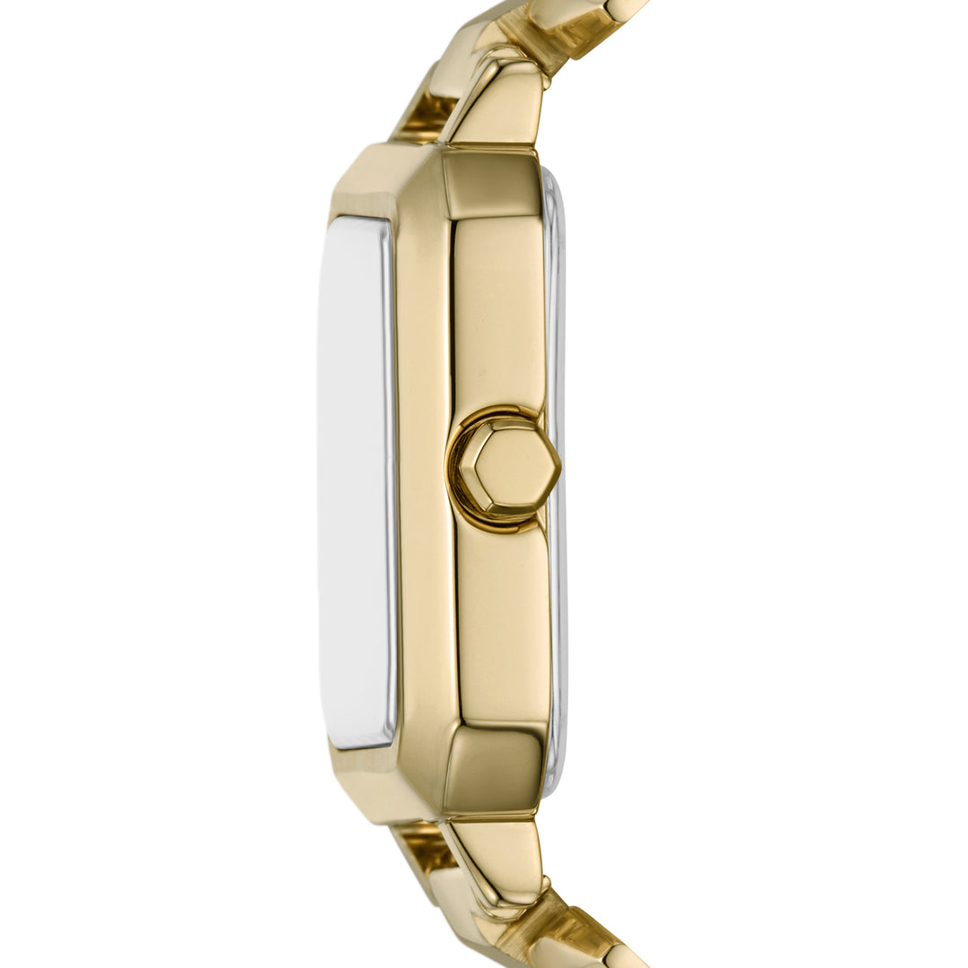 Armani Exchange Women's Three-Hand  Gold-Tone Stainless Steel Watch