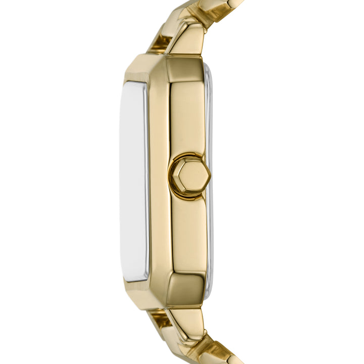 Armani Exchange Women's Three-Hand  Gold-Tone Stainless Steel Watch