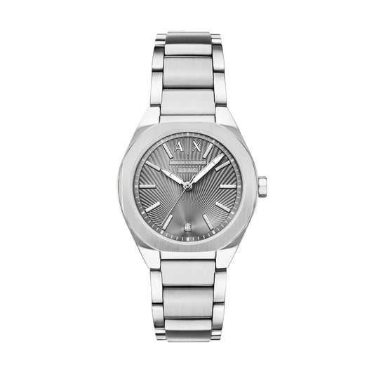 Armani Exchange Women's Sync Three-Hand Stainless Steel Watch
