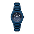 Armani Exchange Women's Sync Three-Hand Blue Stainless Steel Watch
