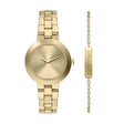 Armani Exchange Women's Two-Hand Gold-Tone Stainless Steel Watch