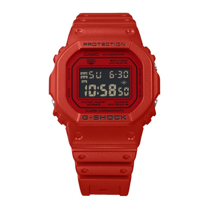 G-SHOCK Iconic Red Casual Digital Men Watch DW-5600RRB-4DR