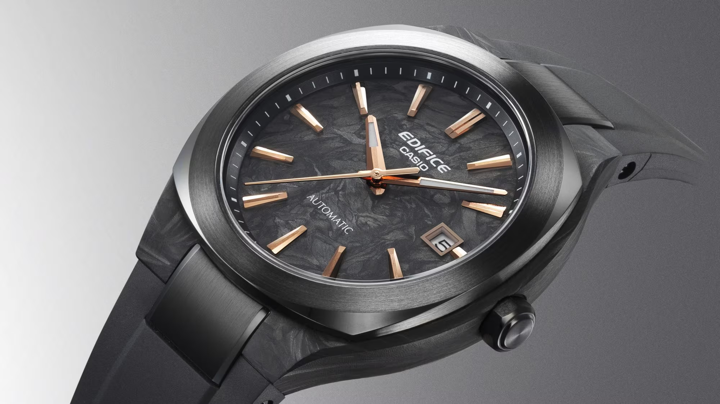 Casio EFK-200CD forged carbon watch