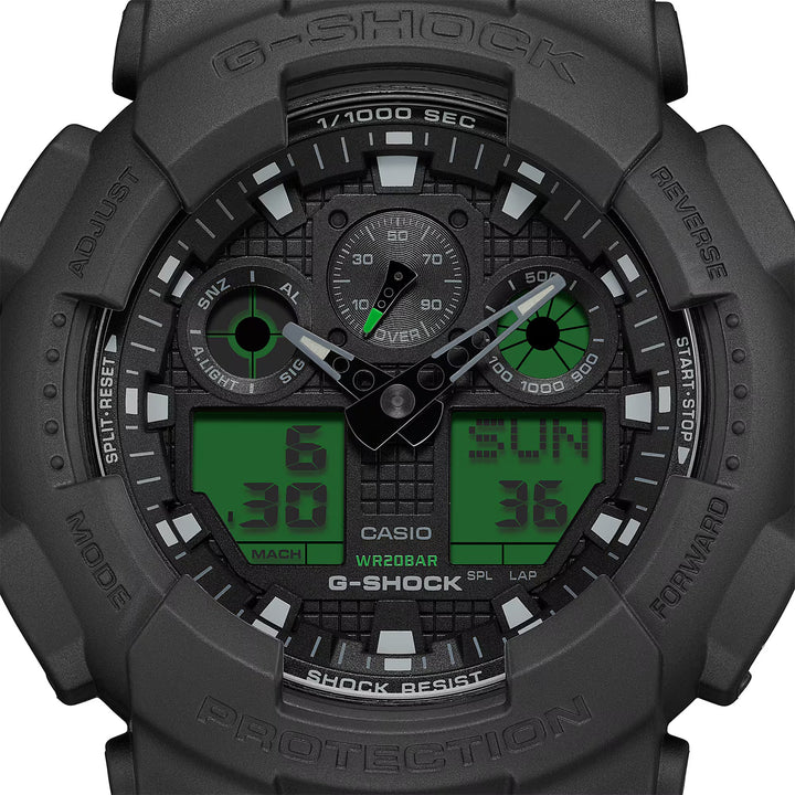 CASIO G-SHOCK GA-100BEG-1ADR ANALOG DIGITAL WATCH