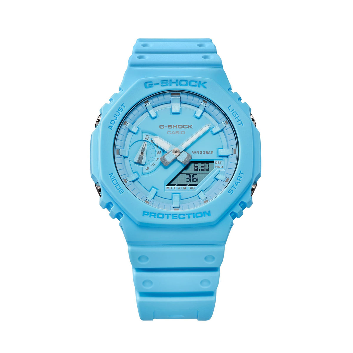 ساعة جي-شوك كاجوال للرجال GA-2100-2A2DR