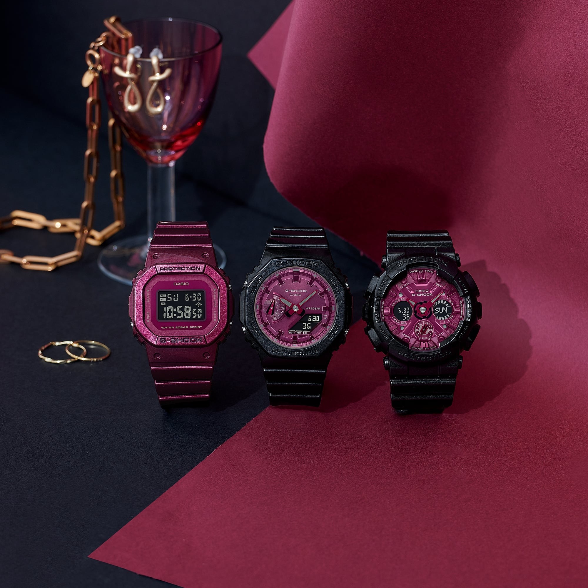 Shop G-Shock Women's Casual Watch GMA-S2100RB-1ADR - The Watch