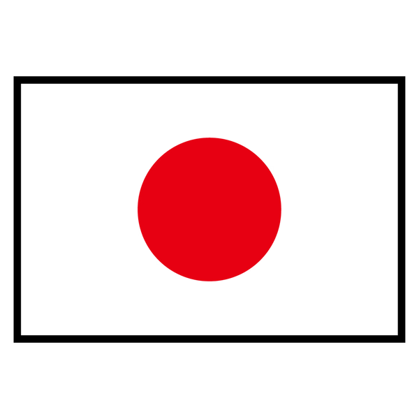 Iconographic of the Japan Flag denoting the product being manufactured in Japan