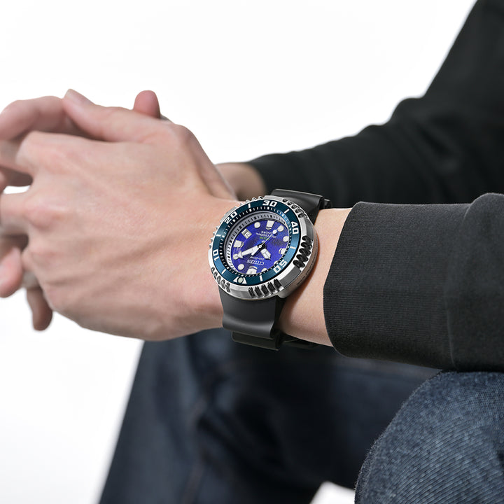 Citizen Promaster BENEBiOL Blue 300M Unite with Blue Gents Eco-Drive Watch
