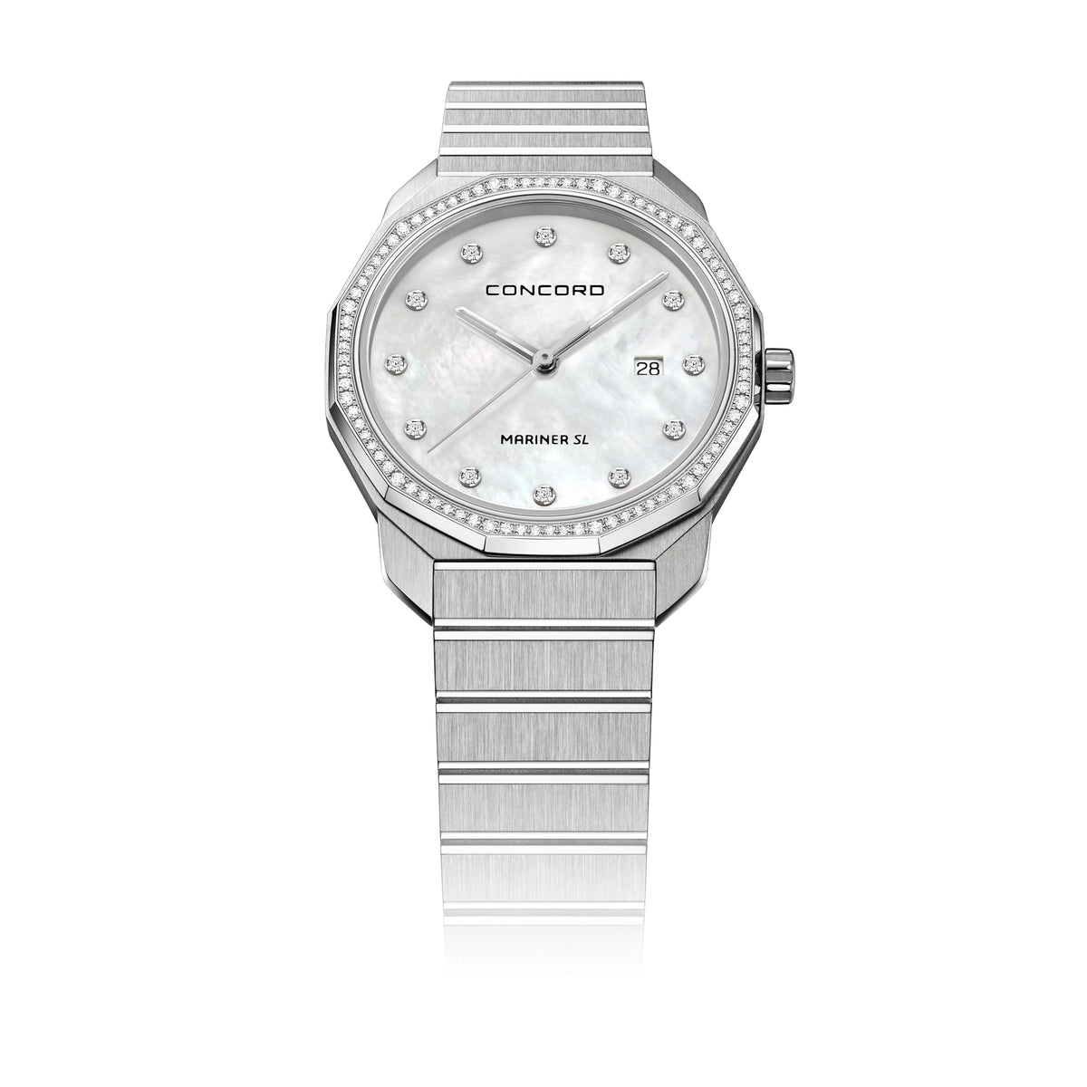 Concord Ladies Watch Silver Tone Case Quartz