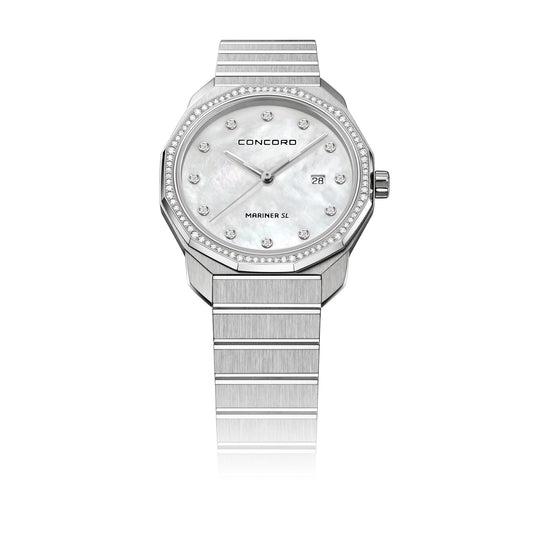 Concord Ladies Watch Silver Tone Case Quartz