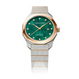 Concord Women's Silver & RG Tone Case Green Dial Quartz Watch