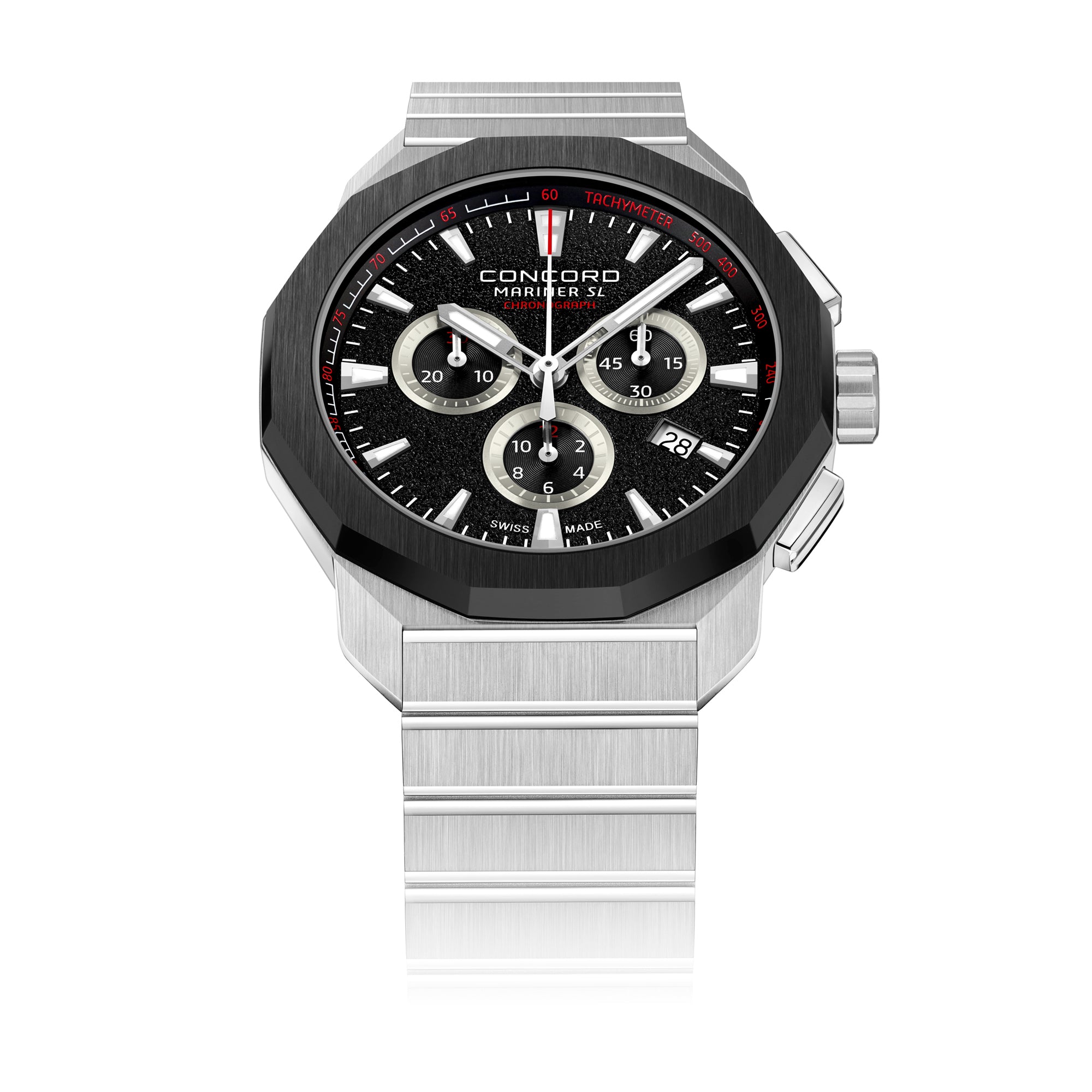 Shop Concord Mens Watch Silver Tone Case Quartz - The Watch House UAE