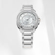 Concord Women's Silver Tone Case White Mop Dial Dia Bezel Quartz Watch